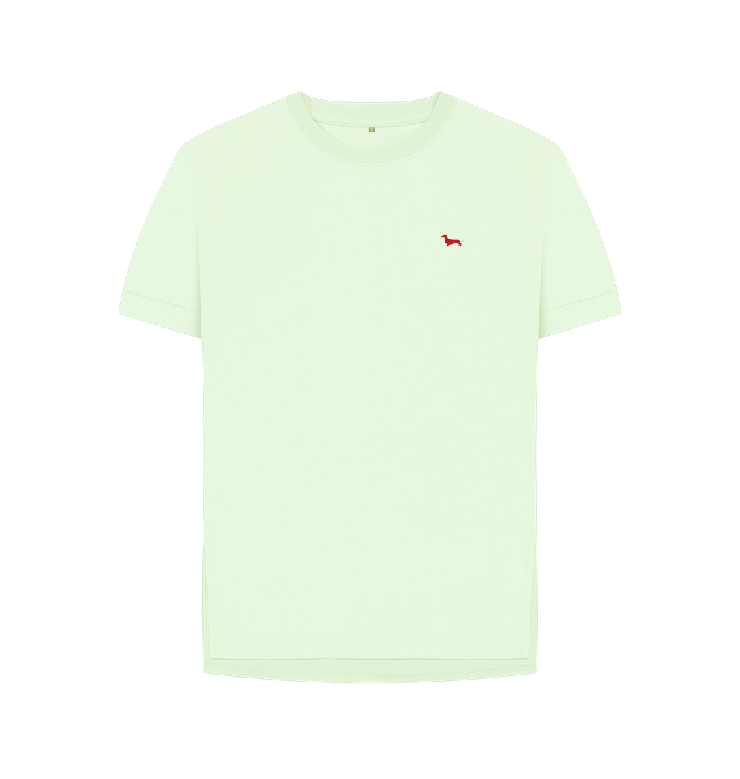 Pastel Green Quaint Ladies Tee - Embroidered