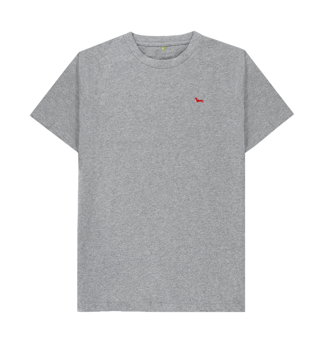 Athletic Grey Quaint Basic Tee - Embroidered