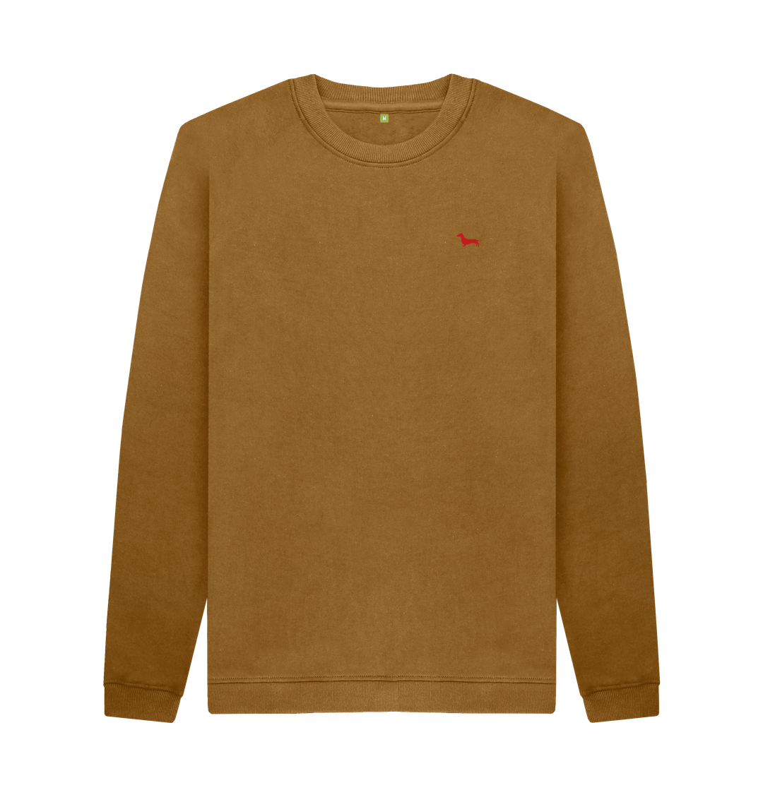 Brown Quaint Unisex Sweatshirt - Embroidered