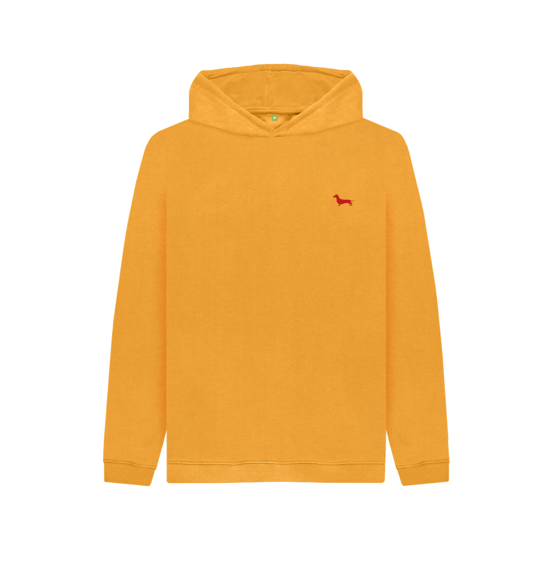 Mustard Quaint Kids Hoodie - Embroidered