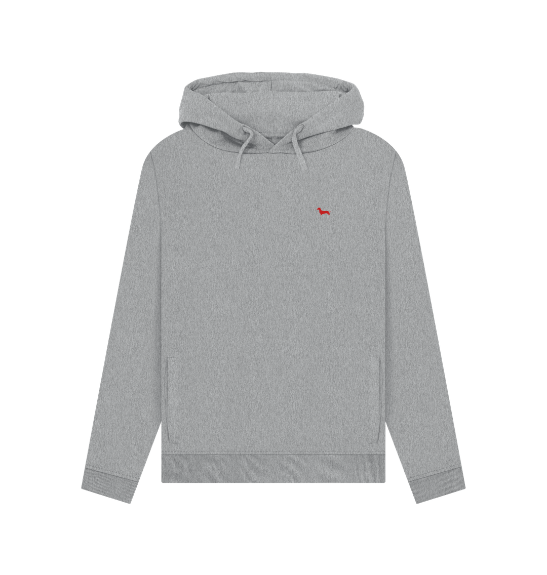 Light Heather Quaint Ladies Hoodie - Embroidered