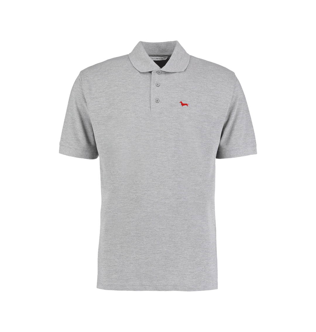 Heather Grey Quaint Poloshirt - Embroidered