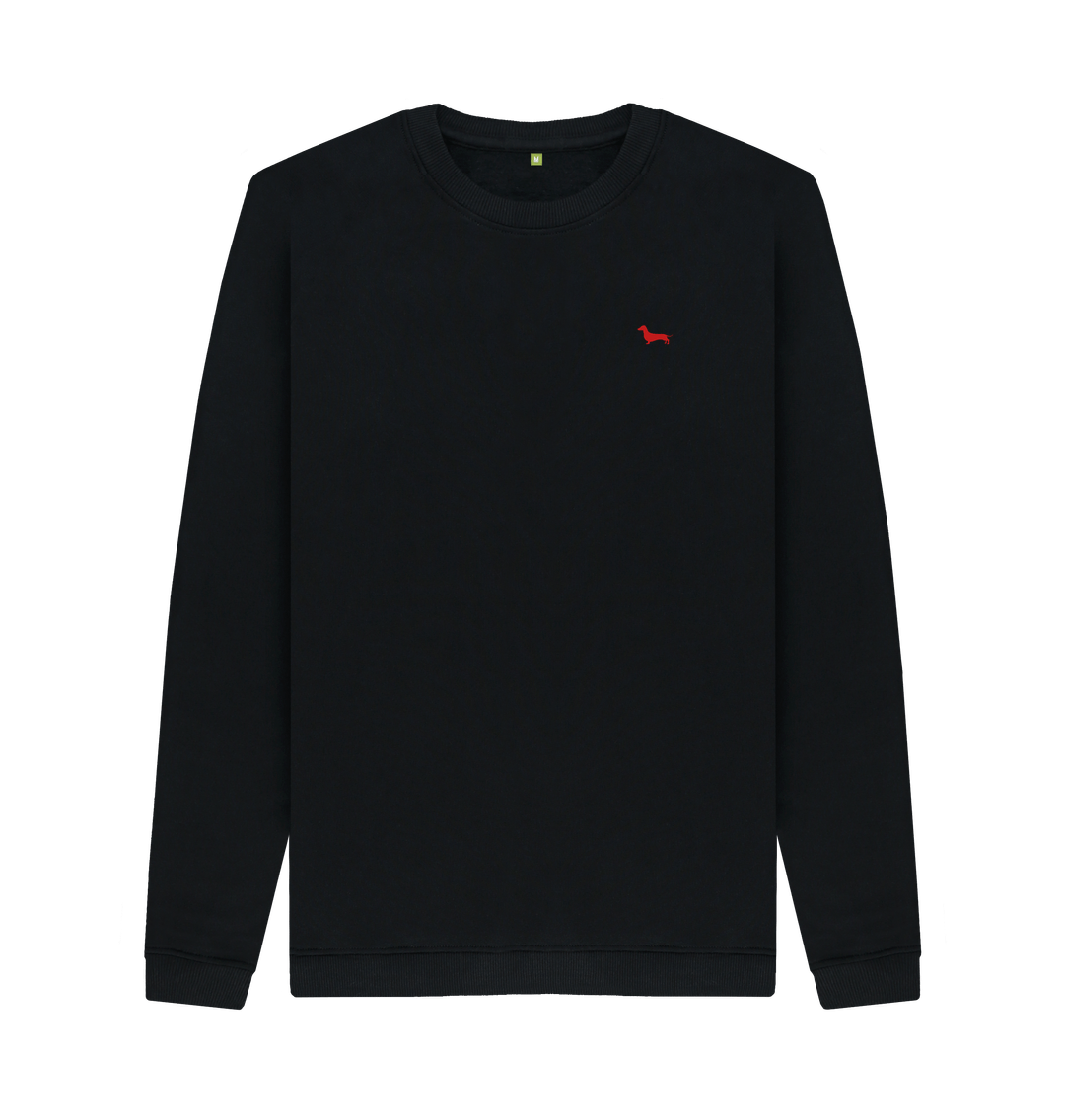 Black Quaint Unisex Sweatshirt - Embroidered