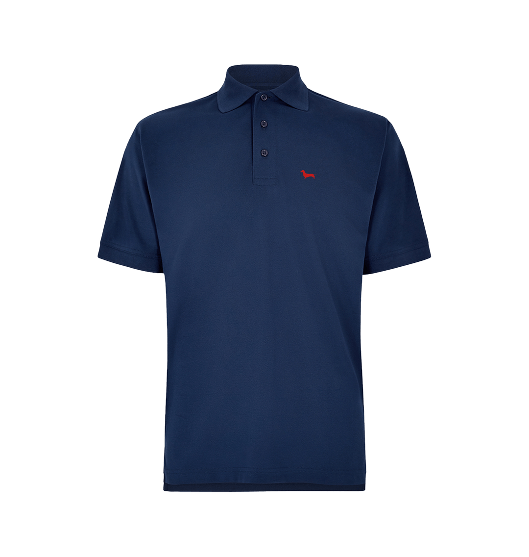 Light Navy Quaint Poloshirt - Embroidered