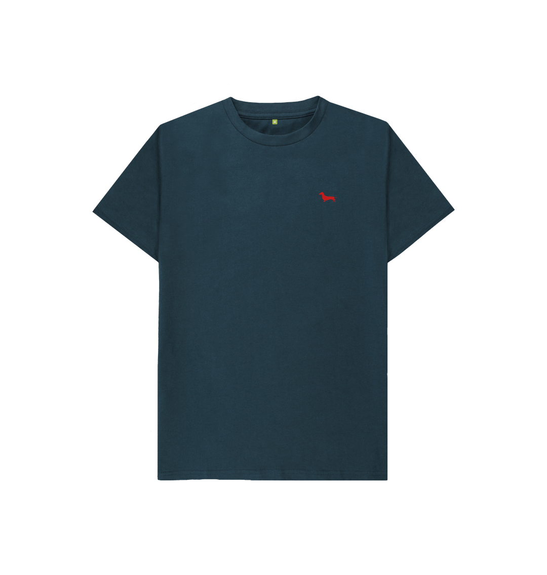 Denim Blue Quaint Kids Tee - Embroidered