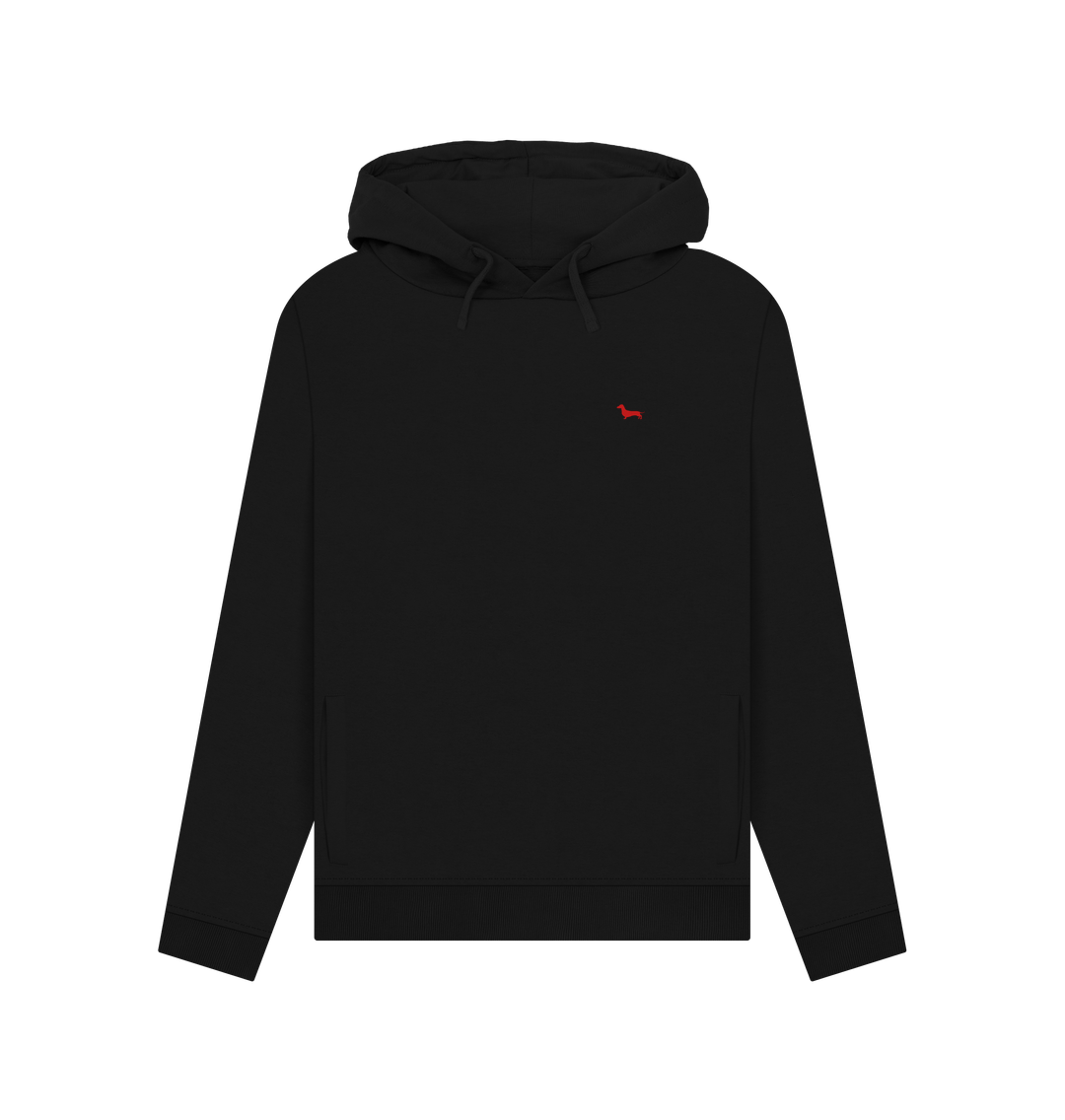 Black Quaint Ladies Hoodie - Embroidered