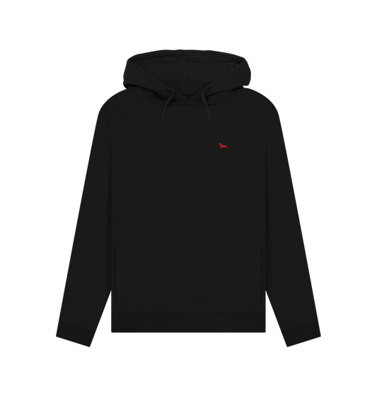 Black Quaint Ladies Hoodie - Embroidered