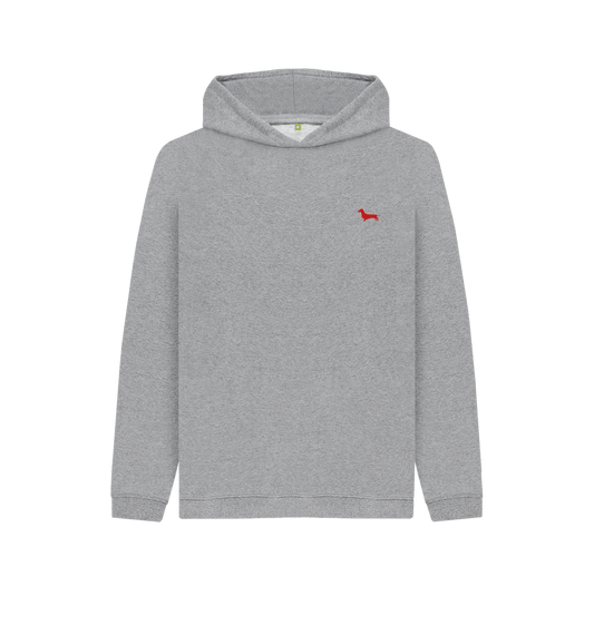 Athletic Grey Quaint Kids Hoodie - Embroidered