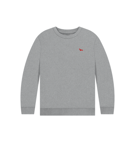 Athletic Grey Quaint Kids Jumper - Embroidered