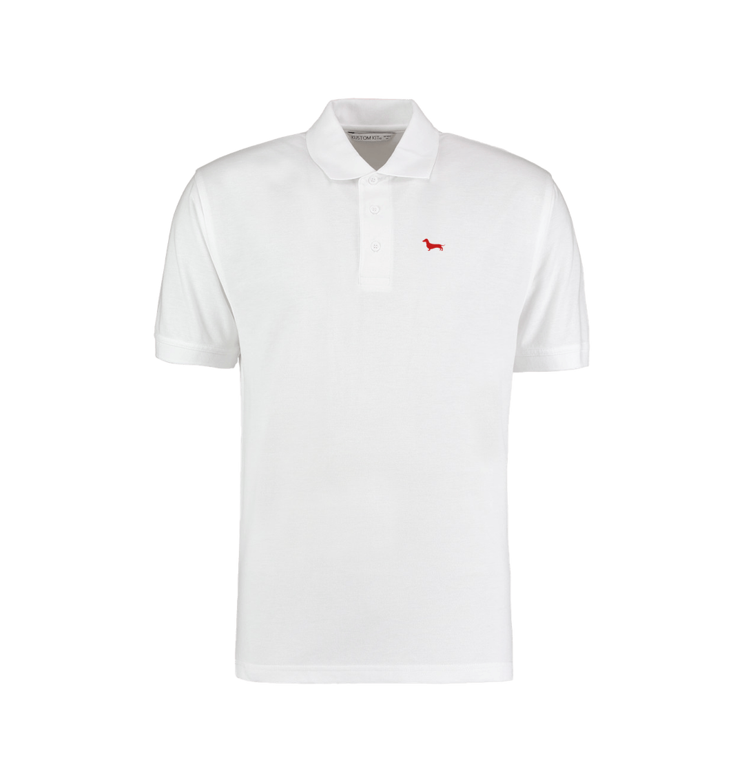 White Quaint Poloshirt - Embroidered